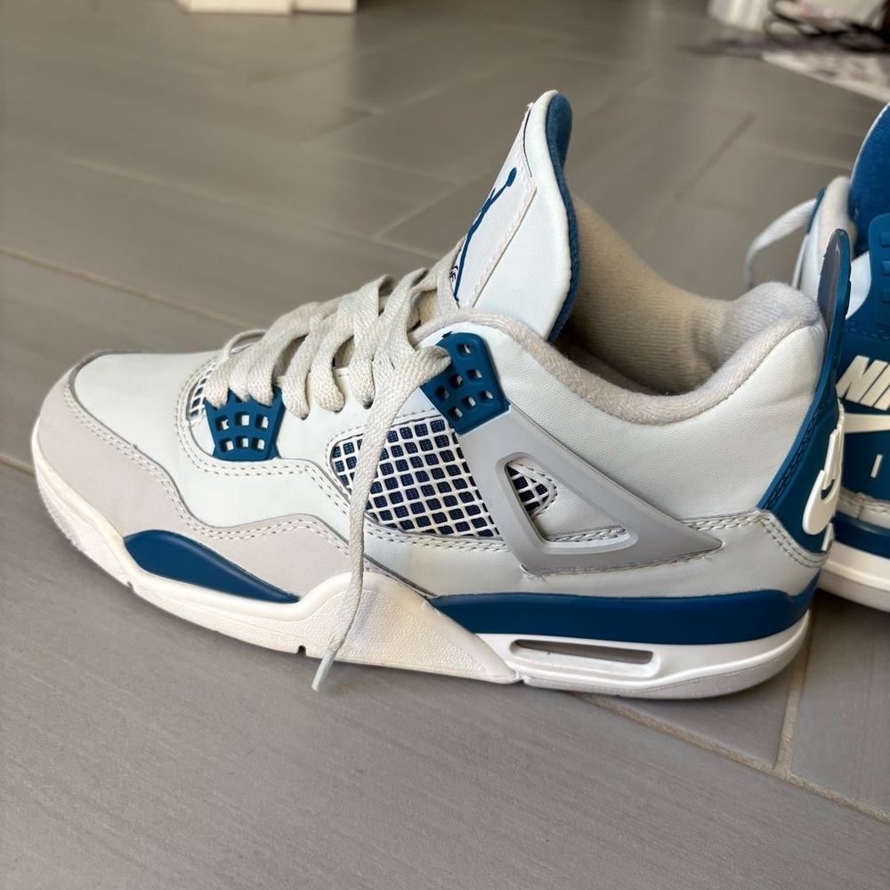 Nike Air Jordan 4 Retro 2024 Men’s Sneakers | Military Blue | Size 7 - Picture 13 of 16